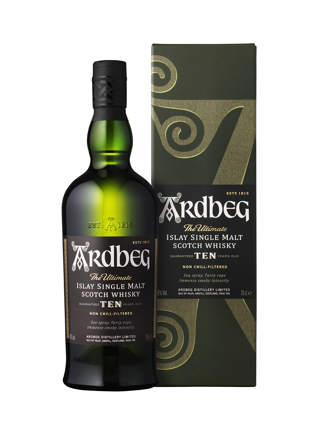 Ardbeg Ten Years Old Islay Single Malt Scotch